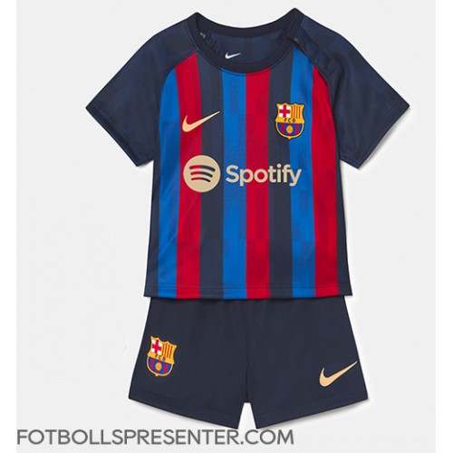 Barcelona Hemmatröja Barn 2022-23 Kortärmad (+ korta byxor)